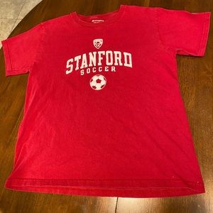 Stanford red soccer shirt